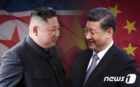 김정은 북한 조선노동당 총비서(왼쪽)와 시진핑 중국 국가주석 © News1 최수아 디자이너