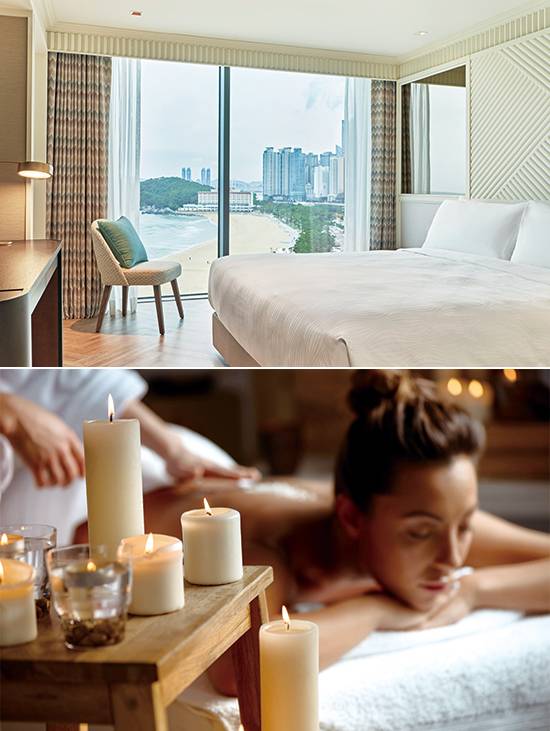 그랜드 조선 부산 ‘스테이×릴렉스’ 패키지(이그제큐티브 스위트), 프리미어와 이그제큐티브 스위트 객실 타입 2가지로 진행되는 그랜드 조선 부산 ‘스테이 X 릴렉스(Stay X Relax)’ 패키지