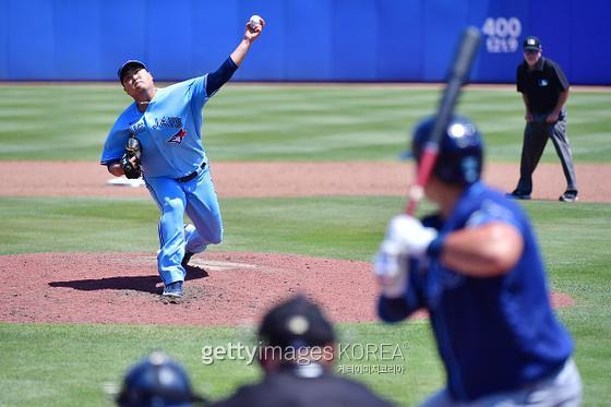 류현진과 최지만이 24일 MLB에서 한국인 투타 맞대결을 펼치고 있다. 사진=게티이미지