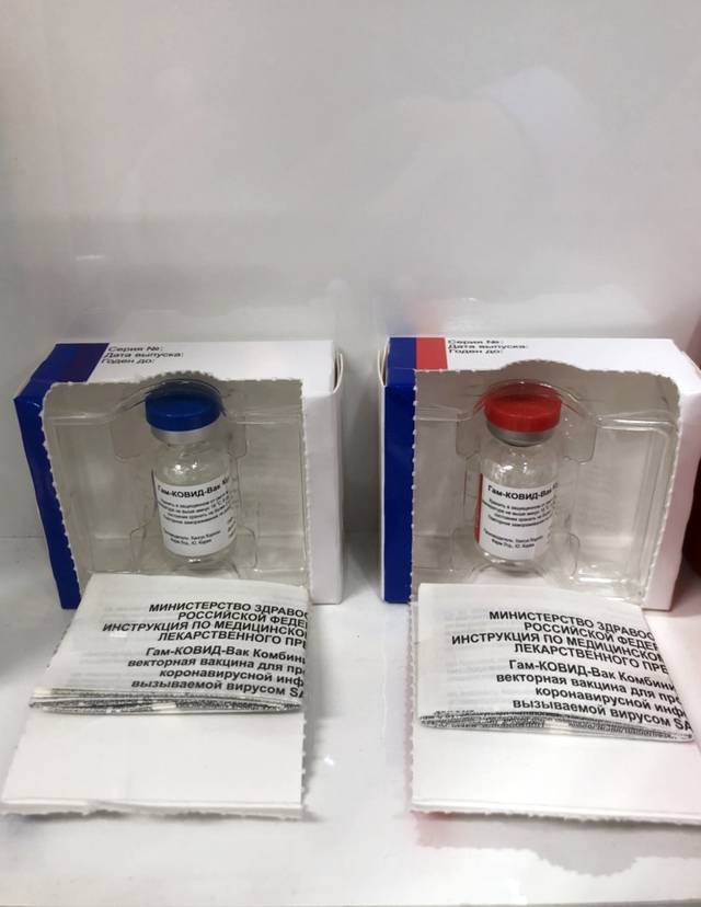 [서울=뉴시스]4일 강원도 춘천에 위치한 러시아산 코로나19 백신 스푸트니크 V 생산 공장인 한국코러스 춘천공장에 스푸트니크 V 백신이 놓여져 있다. (사진=한국코러스 제공) 2021.05.04. photo@newsis.com *재판매 및 DB 금지