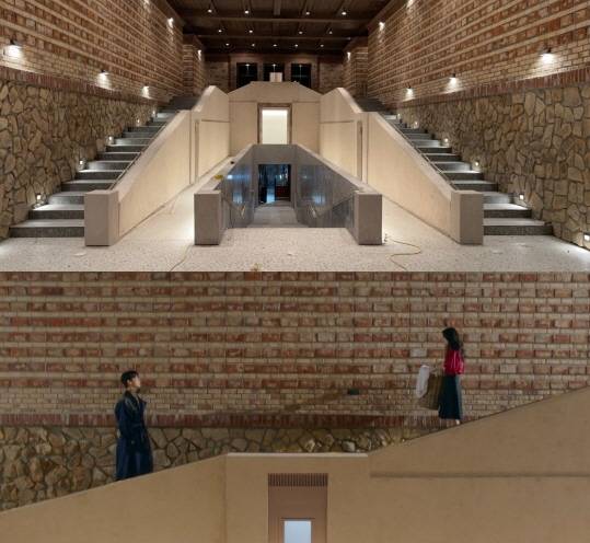 '카덴차'의 계단실. 사진=tvN 캡처