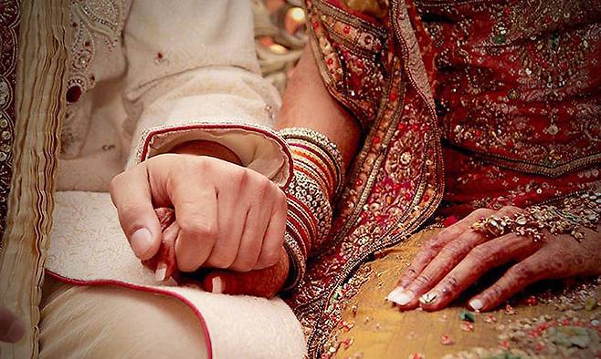 무슬림의 결혼 자료사진