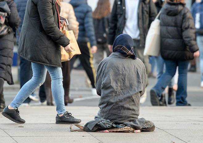 지난 1월 유럽인권재판소는 구걸 행위를 인권으로 인식한 최초의 판결을 냈다.ⓒDPA