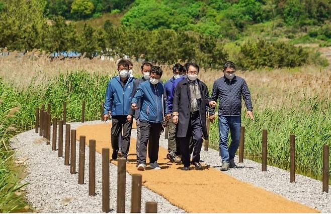 현장 점검하는 목포시장 [목포시 제공·재판매 및 DB 금지]