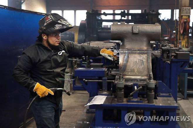 미국 일리노이주의 한 철강제품 제조사 [AFP/게티이미지=연합뉴스 자료사진]