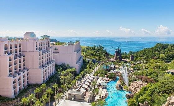 롯데호텔 제주의 워터파크 '해온' 전경