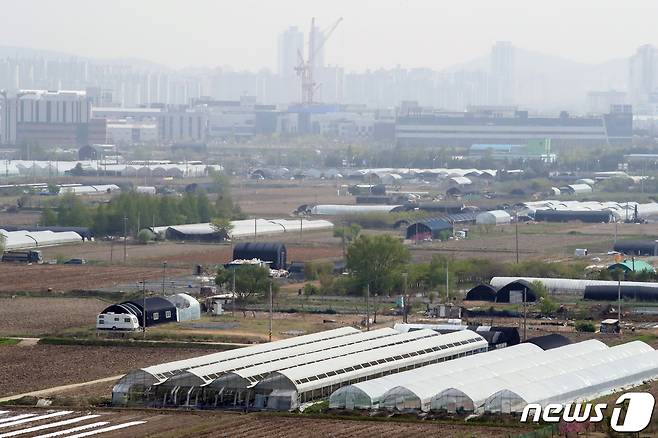 7월 중순께 진행될 3기 신도시 1차 사전청약에 포함된 인천계양 지구의 모습. © News1 정진욱 기자