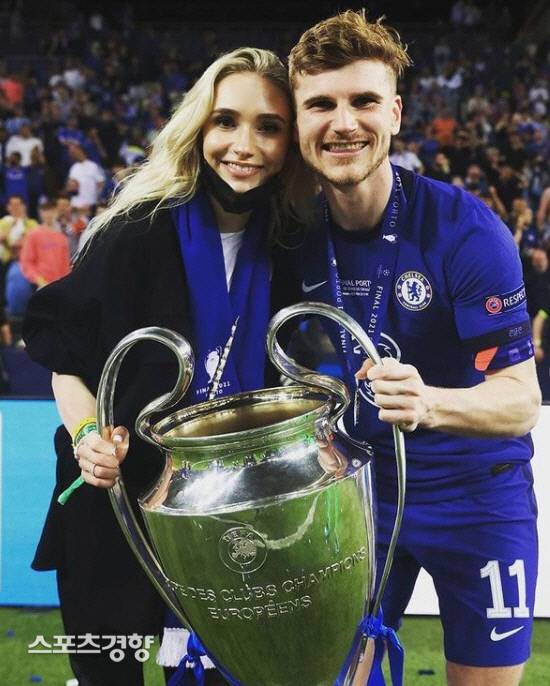 티모 베르너의 여자친구 줄리아 나글러. 출처 | ‘티모 베르너 인스타그램’ 캡처