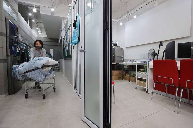 분주한 오전 임화영 기자