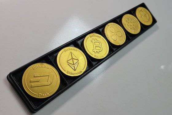 지난 2월 발렌타인데이 때 코인러 박모(37)씨가 암호화폐 거래소에게 선물받은 초콜렛. 본인 제공