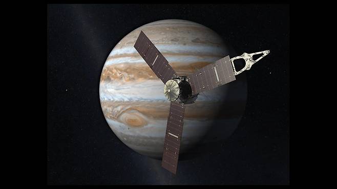 NASA 목성 탐사선 주노의 모습.(사진=NASA / JPL-캘텍)