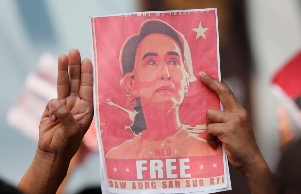 아웅산 수치 미얀마 국가 고문에 대한 재판이 다음주 본격화하는 가운데 내달 말에는 결과가 나올 전망이다. /사진=AP
