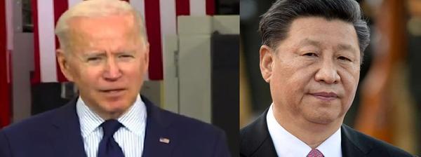 전기차 배터리 견제에 나선 조 바이든 미국 대통령(왼쪽)과 시진핑 중국 국가주석 [사진 출처 = 바이든 대통령 트위터]