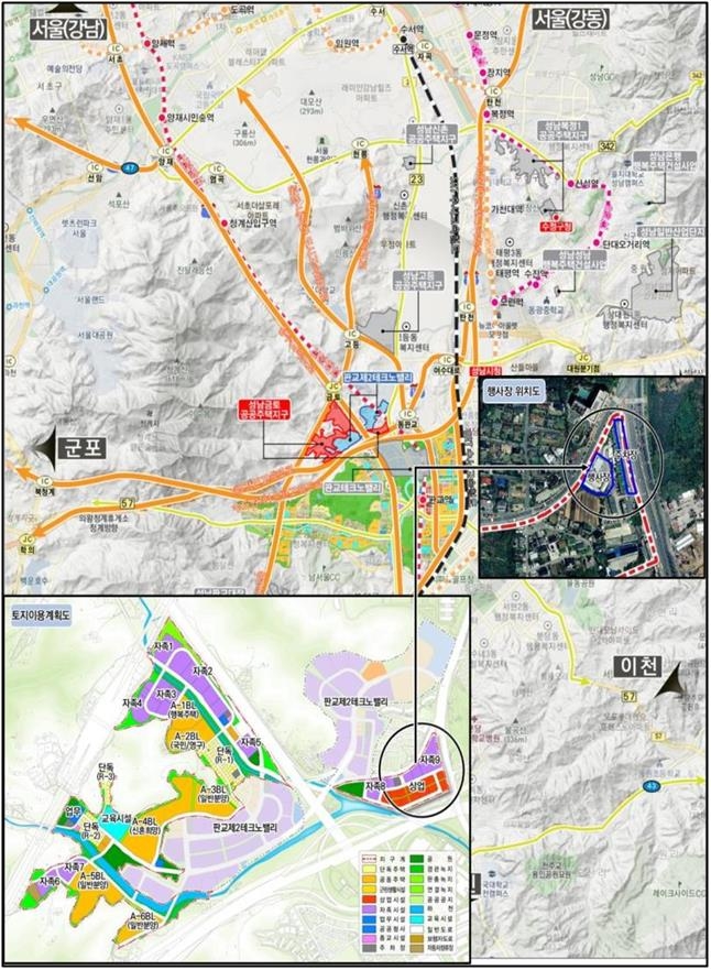 제3판교테크노밸리 조성사업 위치도 및 토지이용계획 [경기도 제공. 재판매 및 DB 금지]