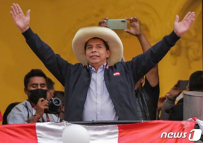 페드로 카스티요 페루 대통령 후보. © AFP=뉴스1