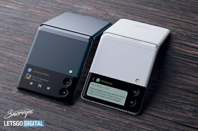 갤럭시Z플립3 렌더링 이미지. (사진=레츠고디지털)