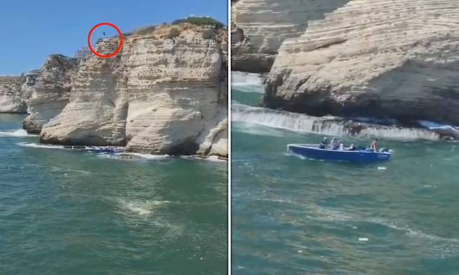 베이루트 절벽서 다이빙 즐기던 관광객, 보트와 충돌해 사망