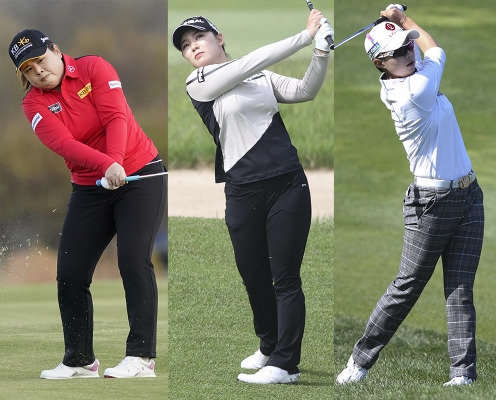 2021년 미국여자프로골프(LPGA) 투어 메디힐 챔피언십에 출전한 박인비(사진제공=Getty Images). 이다연, 김효주 프로(사진제공=KLPGA)