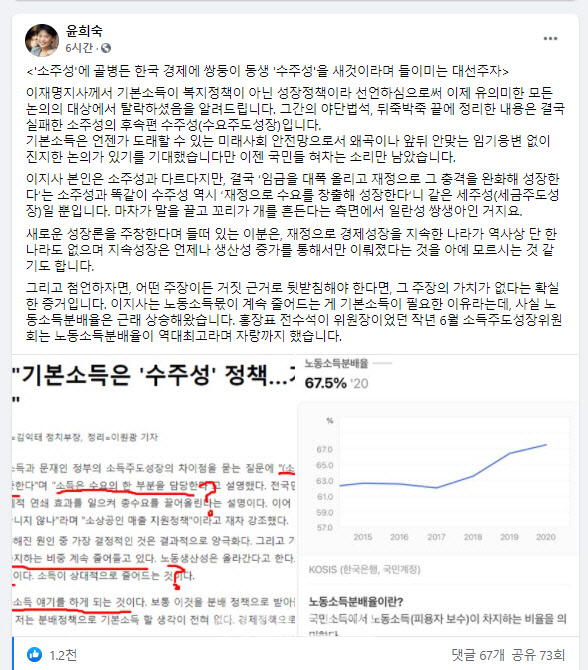 윤희숙 국민의힘 의원 페이스북 캡처