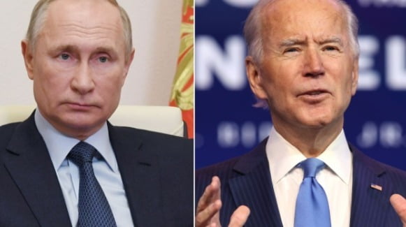 조 바이든 미국 대통령과 푸틴 러시아 대통령(왼쪽)/사진=연합뉴스