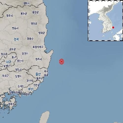 14일 오후 10시42분17초께 경북 포항시 남구에서 규모 2.4의 지진이 발생했다. /사진=기상청 제공