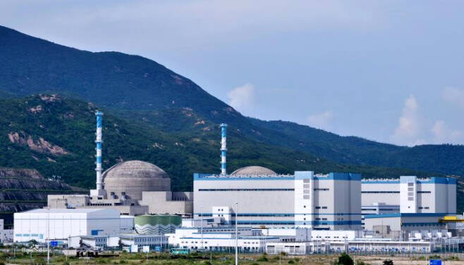 중국 광둥성 타이산 원자력 발전소. 바이두 홈페이지 캡처