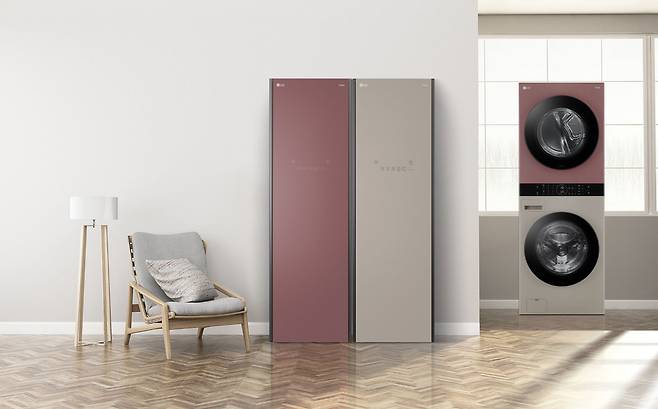 '클레이 브라운', '레드 우드' 등 새로운 색상을 적용한 LG전자의 오브제컬렉션. /LG전자 제공