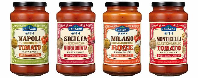 서양식 전문 프리미엄 브랜드 폰타나가 대용량 토마토 파스타소스 4종을 출시했다. (폰타나 제공)