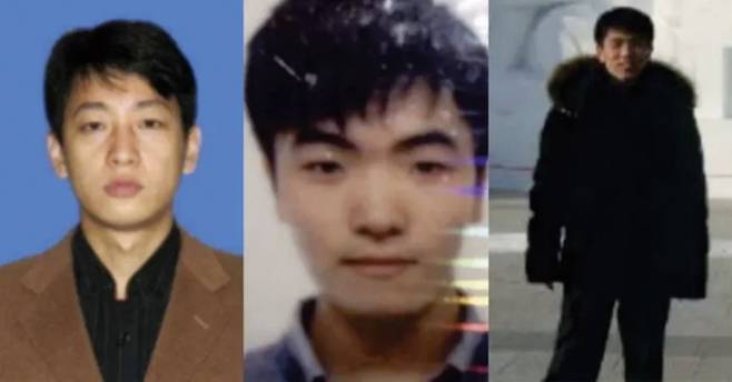 미국 법무부에 의해 기소된 북한 해커 박진혁과 김일, 전창혁(왼쪽부터) ⓒ연합뉴스