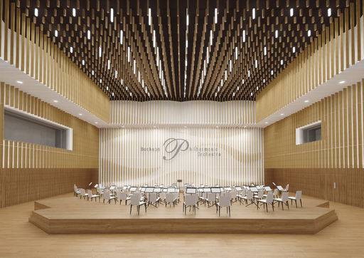 부천아트센터 오케스트라 연습실 내부투시도