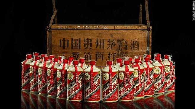 영국 소더비 경매에 나온 1974년산 중국 마오타이주