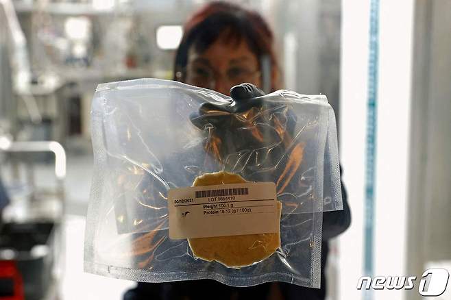 이스라엘 스타트업 '수퍼미트'가 개발한 닭고기 배양육. © AFP=뉴스1 © News1 정윤영 기자