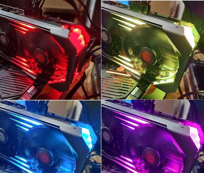 다양한 색으로 빛나는 RGB LED를 탑재