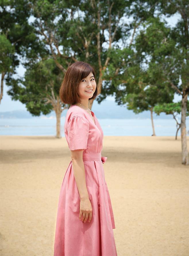 여름의 홍콩에서 만난 강수정. 지난해 리펄스 베이 라이프를 시작했다.