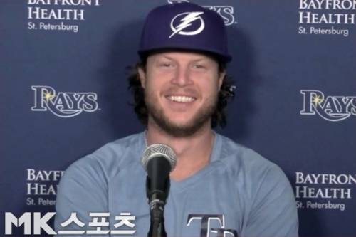 투수로 데뷔한 탬파베이 외야수 브렛 필립스가 소감을 전했다. 사진= 인터뷰 영상 캡처.