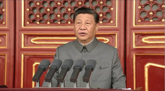 연설하는 시진핑 중국 국가주석.