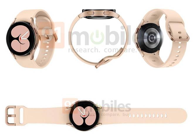 갤럭시워치 액티브2의 후속작인 갤럭시워치4 예상 디자인 [출처=91모바일(91mobiles)]