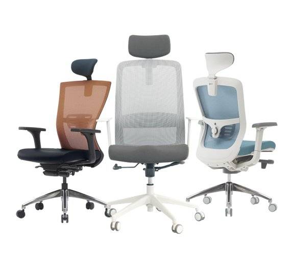 코아스의 온라인 인기 모델 의자 시리즈 브리오, 디아체, 에르체 모습. 코아스 제공.