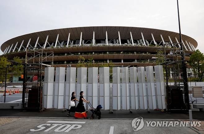 일본 도쿄 올림픽주경기장 [로이터=연합뉴스]