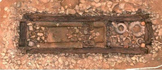 탑동유적 적석목곽묘 9호 유구 3D스캐닝 결과 [사진 한국문화재재단]