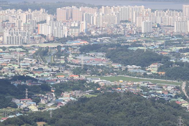 3기 신도시인 경기 하남시 교산지구 일대 모습. [연합]