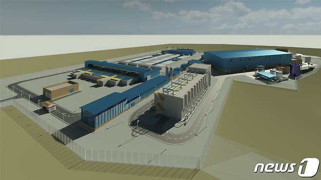 GS건설 오만 해수담수화설비 모델(GS건설 제공)© 뉴스1