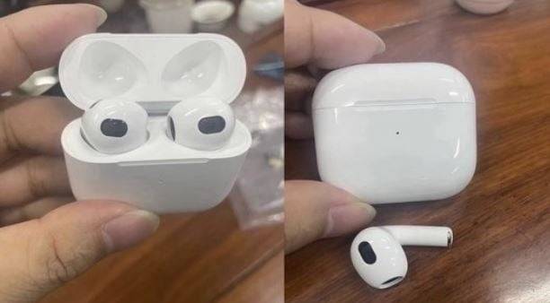 IT트위터리안 '리크스애플프로'(LeaksApplePro)가 유출한 애플 에어팟 3세대 실물 [사진=트위터 캡처]