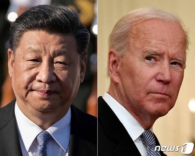 시진핑(왼) 중국 국가주석과 조 바이든 미국 대통령. © AFP=뉴스1 자료 사진