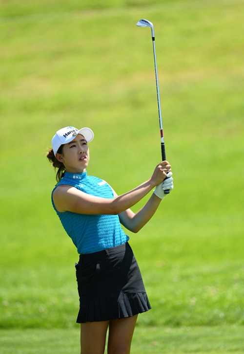 2021년 미국여자프로골프(LPGA) 투어 메이저 대회인 아문디 에비앙 챔피언십에 출전한 노예림 프로. 사진제공=Getty Image