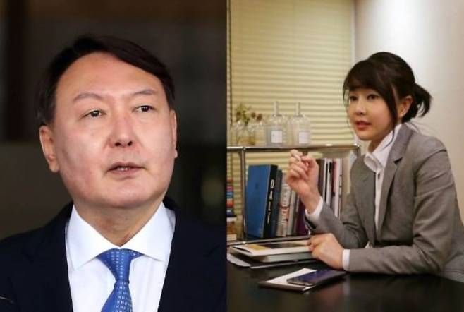 윤석열 전 검찰총장과 부인 김건희씨© 뉴스1