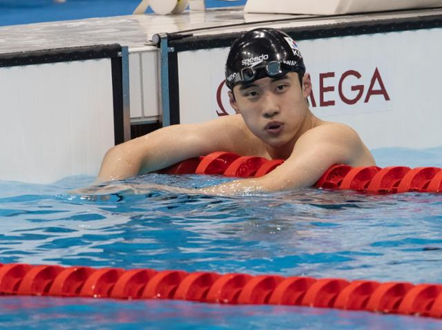 26일 일본 도쿄 수영 센터에서 열린 남자 자유형 200m에 황선우 선수가 출전했다. 초반 선두를 유지했지만 황선우 선수는 7위를 기록했다. 도쿄=올림픽사진공동취재단