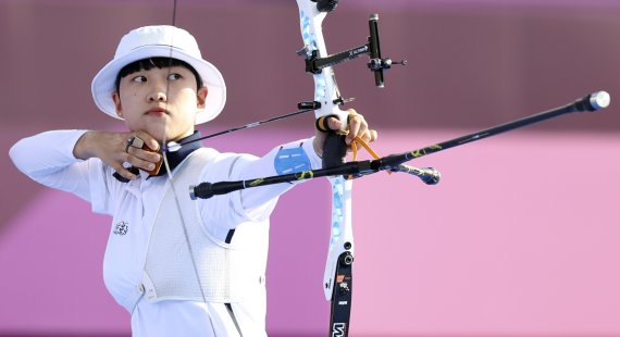 2020도쿄올림픽 양궁 2관왕을 달성한 안산 선수. /사진=뉴시스