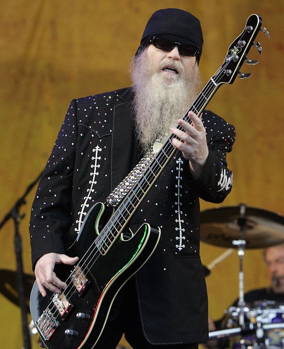 NEW ORLEANS - MAY 4: Dusty Hill of ZZ Top performs during the New Orleans Jazz and Heritage Festival May 4, 2007 in New Orleans, Louisiana. (Photo by Sean Gardner/Getty Images)