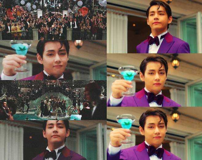 웃기려던 태형이, 전 세계가 주목..방탄소년단 뷔, '개츠비 밈' 탄생